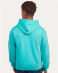 Jerzees 996MR Unisex NuBlend Hooded Sweatshirt - Scuba Blue - model back