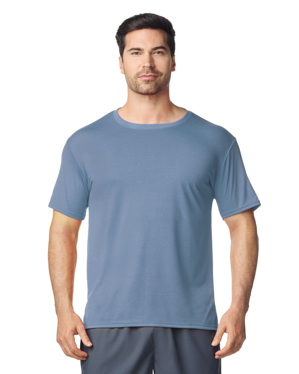 Gildan G420 Performance T-Shirt - Stone Blue - model front