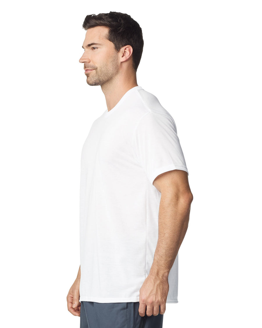 Gildan G420 Performance T-Shirt - White - model side
