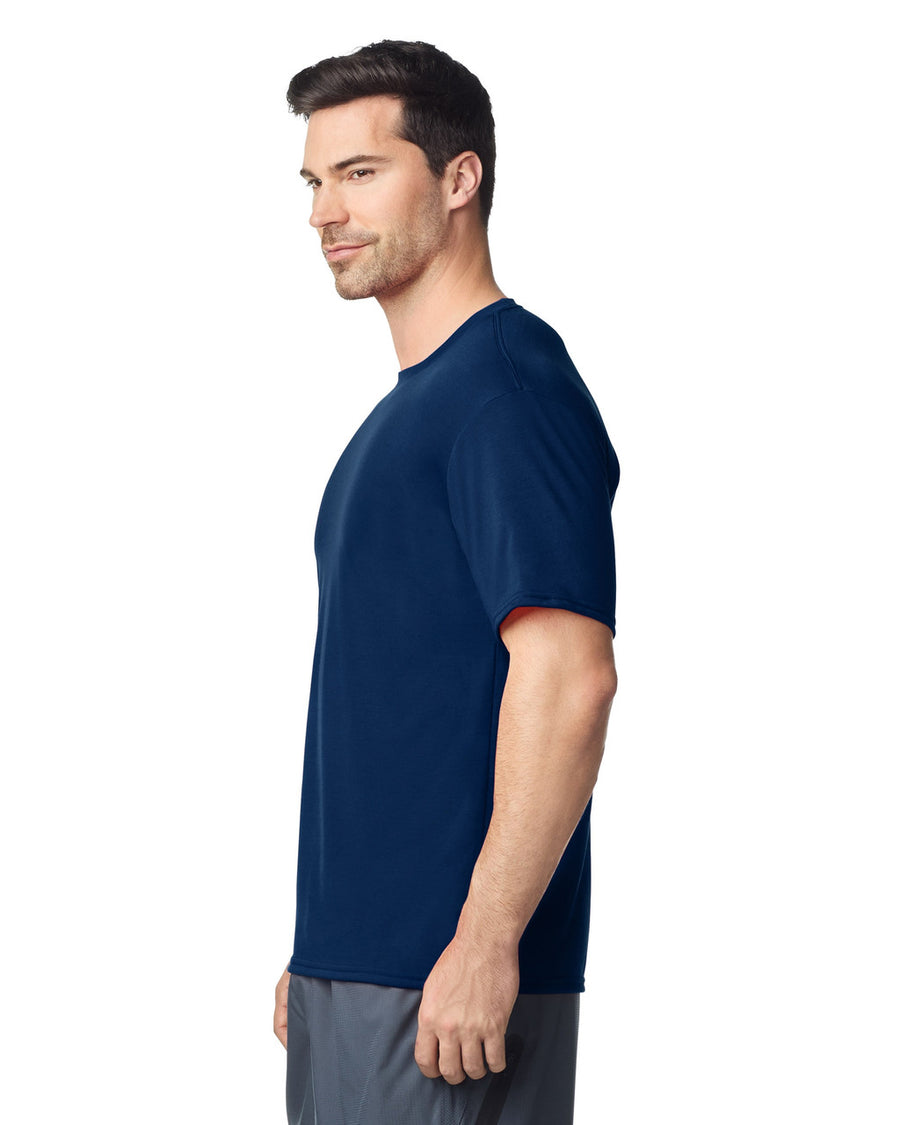 Gildan G420 Performance T-Shirt - Navy - model side