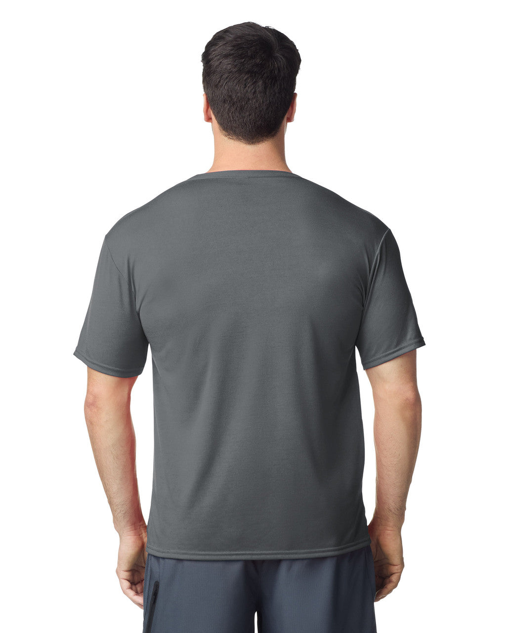 Gildan G420 Performance T-Shirt - Charcoal - model back