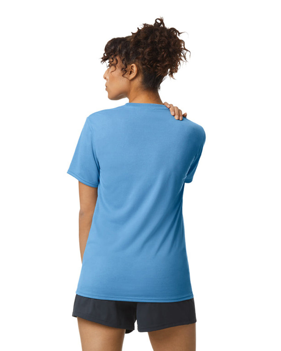 Gildan G420 Performance T-Shirt - Carolina Blue - model back