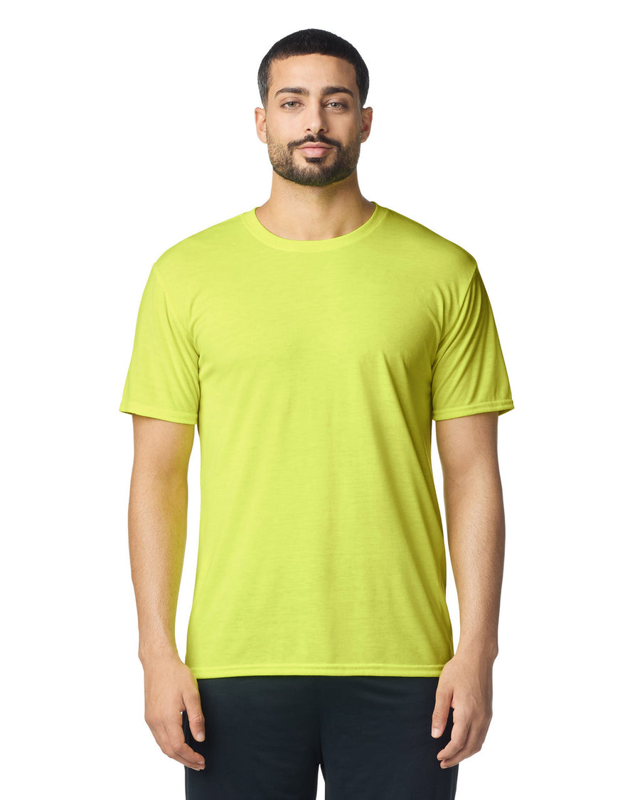 Gildan G420 Performance T-Shirt - Safety Green - model front