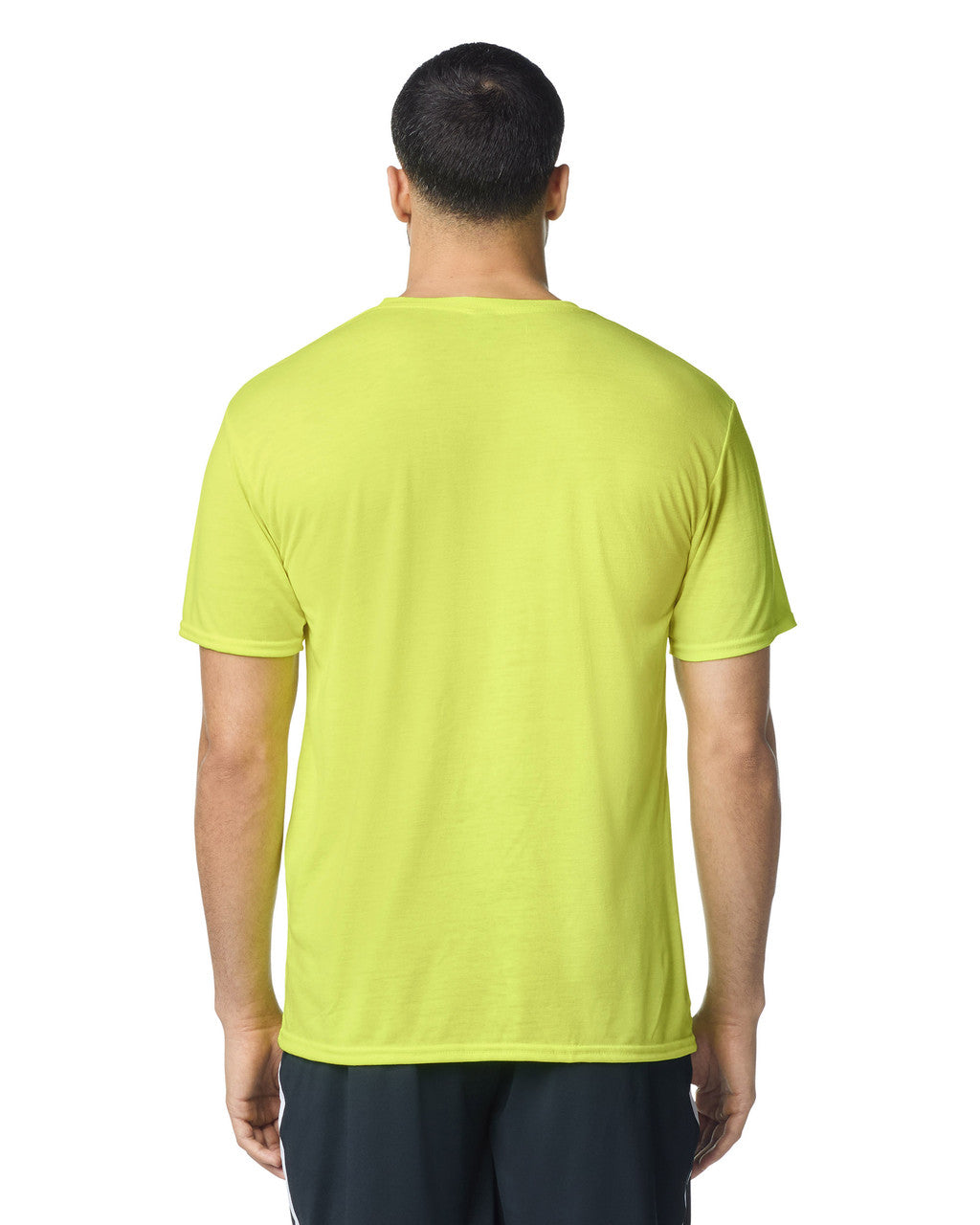 Gildan G420 Performance T-Shirt - Safety Green - model back