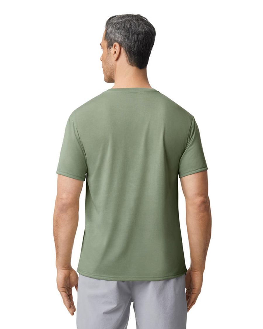 Gildan G420 Performance T-Shirt - Sage - model back