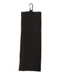 Carmel Towel Company C1717MTC Fairway Golf Towel - Black - back