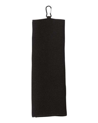 Carmel Towel Company C1717MTC Fairway Golf Towel - Black - front