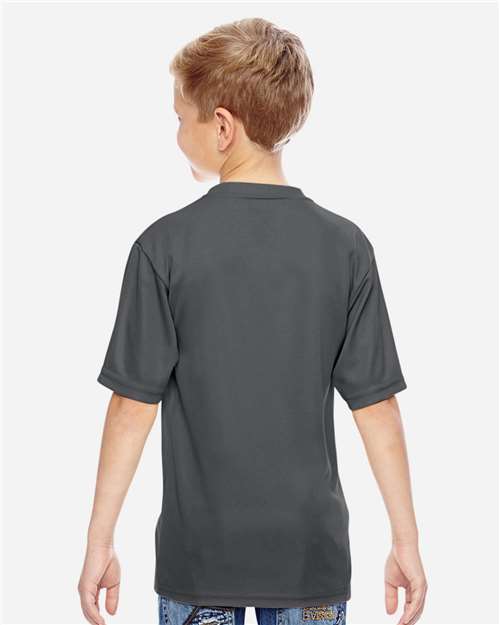 Augusta Sportswear 791 Youth Nexgen Performance T-Shirt - Graphite - model back