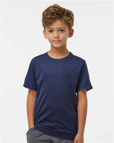 Augusta Sportswear 791 Youth Nexgen Performance T-Shirt - Navy - model front