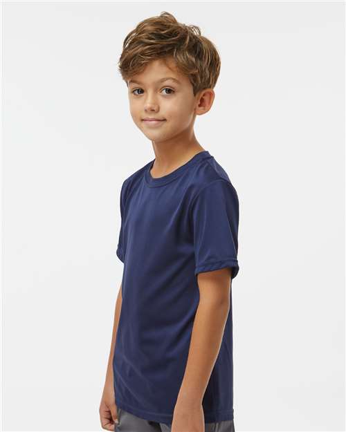 Augusta Sportswear 791 Youth Nexgen Performance T-Shirt - Navy - model side