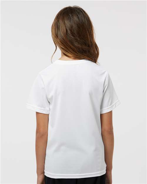 Augusta Sportswear 791 Youth Nexgen Performance T-Shirt - White - model back