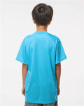 Badger 2120 Youth B-Core T-Shirt - Electric Blue - model back