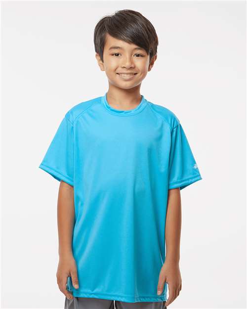 Badger 2120 Youth B-Core T-Shirt - Electric Blue - model front