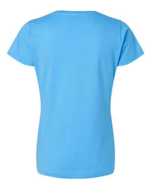 LAT 3516 Women's Fine Jersey Tee - Aqua - back