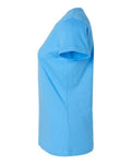 LAT 3516 Women's Fine Jersey Tee - Aqua - side