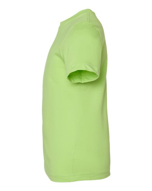 LAT 6101 Youth Fine Jersey Tee - Key Lime - side