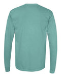 Comfort Colors 6014 Garment-Dyed Heavyweight Long Sleeve T-Shirt - Seafoam - back