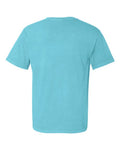 Comfort Colors 6030 Unisex Garment-Dyed Heavyweight Pocket T-Shirt - Lagoon - back