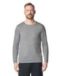 Gildan 42400 Unisex Performance Long Sleeve T-Shirt - Sport Grey - model front
