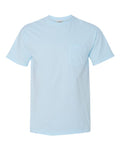 Comfort Colors 6030 Unisex Garment-Dyed Heavyweight Pocket T-Shirt - Chambray - front