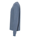Comfort Colors 4410 Garment-Dyed Heavyweight Long Sleeve Pocket T-Shirt - Blue Jean - side