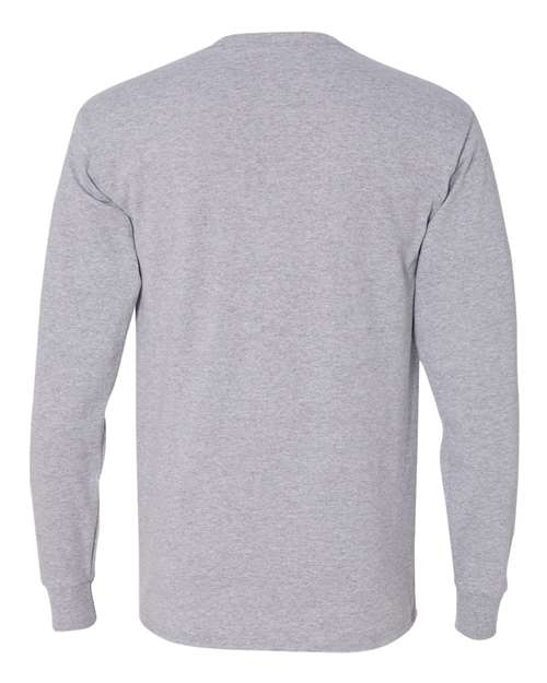 Jerzees 29LSR Unisex Dri-Power Long Sleeve 50/50 T-Shirt - Athletic Heather - back