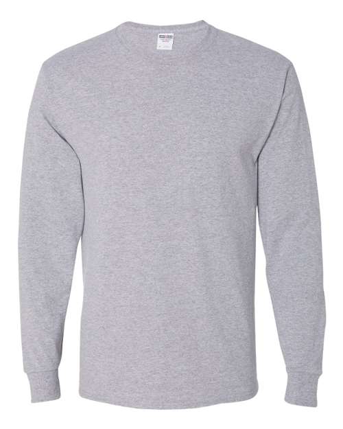 Jerzees 29LSR Unisex Dri-Power Long Sleeve 50/50 T-Shirt - Athletic Heather - front