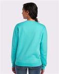 Jerzees 562MR NuBlend Crewneck Sweatshirt - Scuba Blue - model back