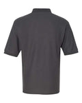 Jerzees 537MR Men's Easy Care Piqué Polo - Charcoal Grey - back