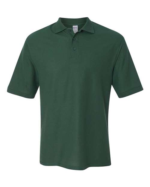 Jerzees 537MR Men's Easy Care Piqué Polo - Forest Green - front