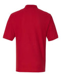 Jerzees 537MR Men's Easy Care Piqué Polo - True Red - back