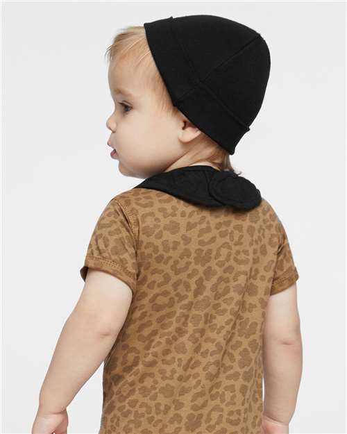 Rabbit Skins 1005 Infant Premium Jersey Bib - Black - model back