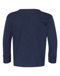 Rabbit Skins 3302 Toddler Fine Jersey Long Sleeve Tee - Navy - back