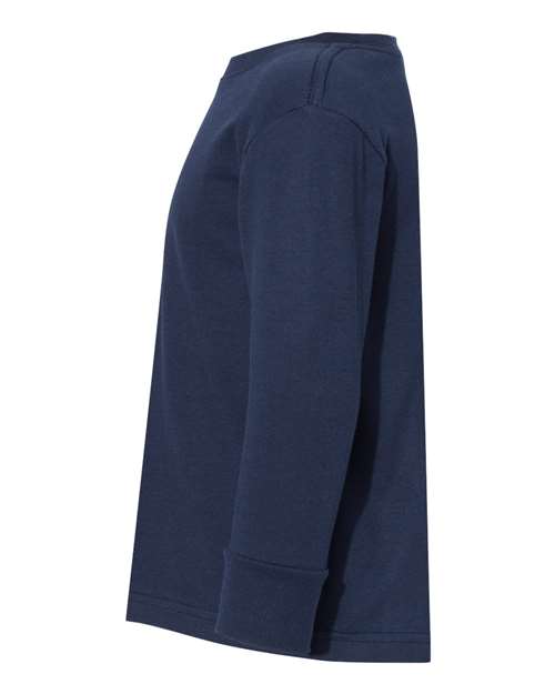 Rabbit Skins 3302 Toddler Fine Jersey Long Sleeve Tee - Navy - side