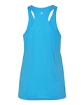 Badger 4166 Women’s B-Core Racerback Tank Top - Electric Blue - back