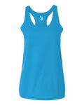 Badger 4166 Women’s B-Core Racerback Tank Top - Electric Blue - front