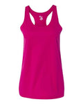 Badger 4166 Women’s B-Core Racerback Tank Top - Hot Pink - front