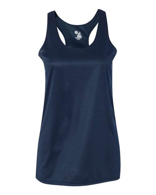Badger 4166 Women’s B-Core Racerback Tank Top - Navy - front