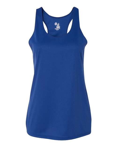 Badger 4166 Women’s B-Core Racerback Tank Top - Royal - front