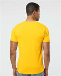 LAT 6901 Unisex Fine Jersey Tee - Yellow - model back