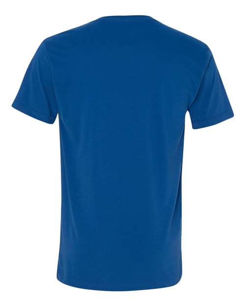 Next Level 6440 Men's Sueded V-Neck T-Shirt - Cool Blue - back