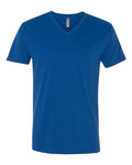 Next Level 6440 Men's Sueded V-Neck T-Shirt - Cool Blue - front