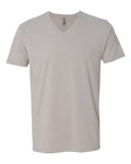 Next Level 6440 Men's Sueded V-Neck T-Shirt - Light Grey - front