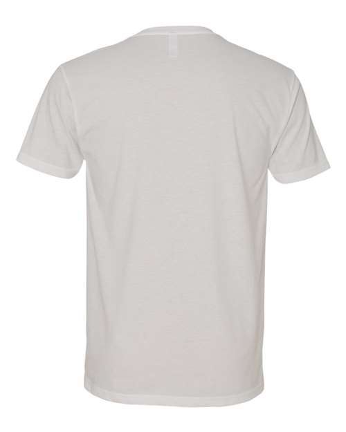 Next Level 6440 Men's Sueded V-Neck T-Shirt - White - back