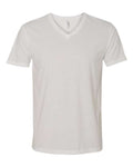 Next Level 6440 Men's Sueded V-Neck T-Shirt - White - front