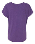 Next Level 6760 Women’s Triblend Dolman T-Shirt - Purple Rush - back