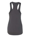 Next Level 6933 Women’s Lightweight French Terry Racerback Tank - Dark Grey - back
