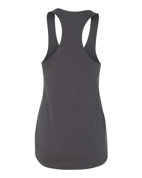 Next Level 6933 Women’s Lightweight French Terry Racerback Tank - Dark Grey - back