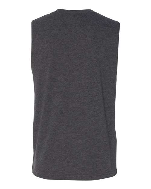Bella + Canvas 3483 Jersey Muscle Tank - Dark Grey Heather - back