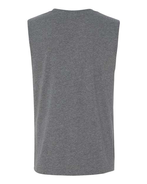 Bella + Canvas 3483 Jersey Muscle Tank - Deep Heather - back